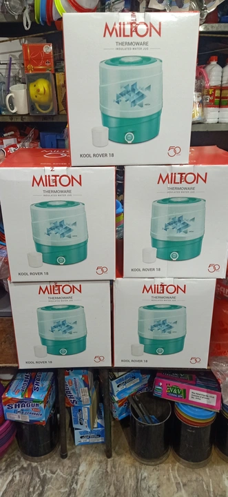 Post image Milton water jug
50 percent less on mrp
12 ltr 18 ltr 22 ltr size available