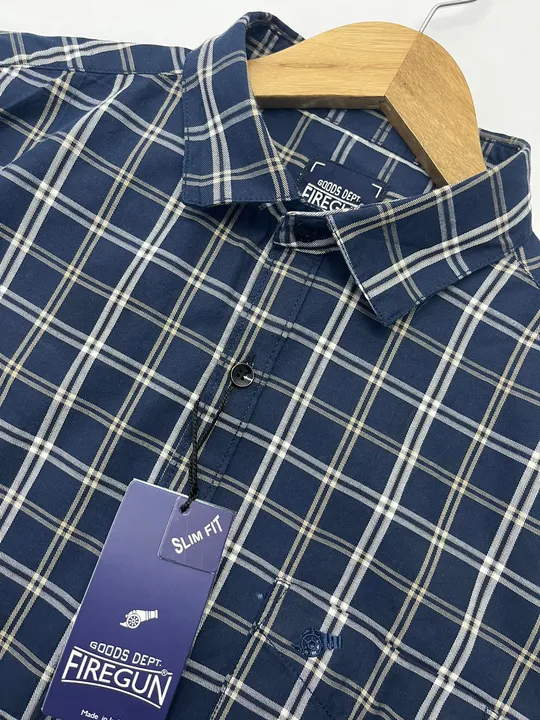 *💯% Original Branded Men’s Premium Full Sleeves Twill Cotton Checks Shirts*

Brand:*FIRE GUN®️[O.G] uploaded by CR Clothing Co.  on 2/16/2023