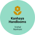 Business logo of Kanhaya Handlooms