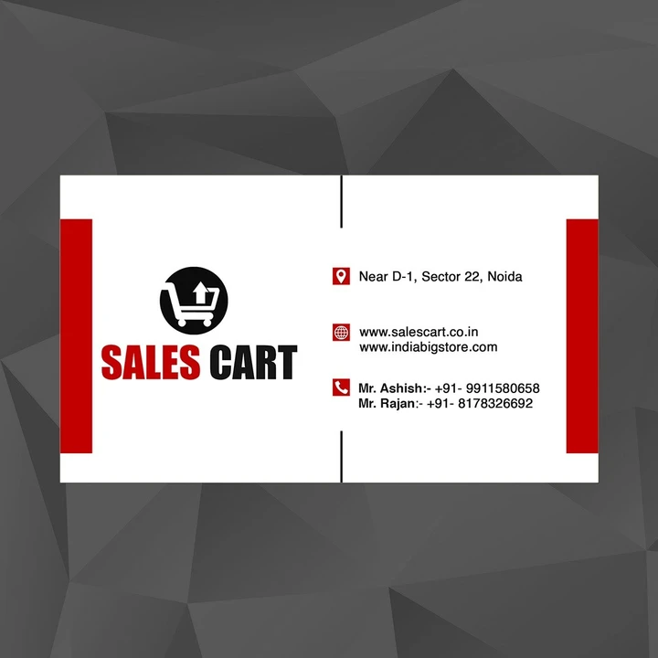 Visiting card store images of SalesCart