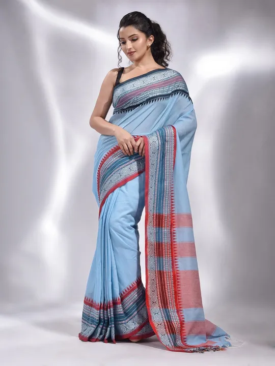Handloom Cotton Woven Border Cotton  uploaded by Milaans on 2/16/2023
