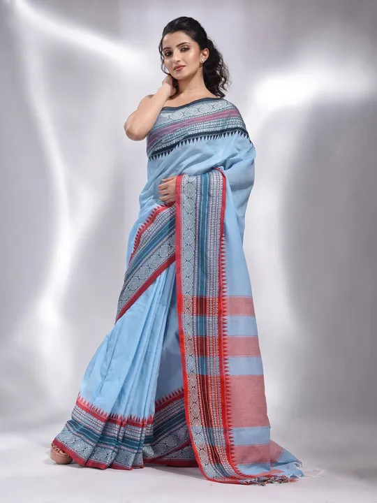 Handloom Cotton Woven Border Cotton  uploaded by Milaans on 2/16/2023