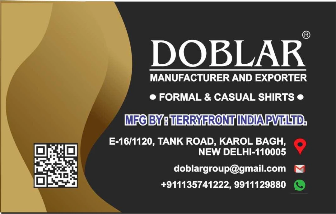 Visiting card store images of DOBLAR