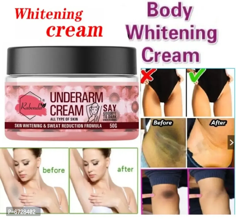 Post image Rabenda Underarm and Neck Back Whitening Cream For Lightening Brightening All Skin types (50 g) pack of-1

 Type: त्वचा उपचार उत्पाद

 Suitable For: सभी स्किन टाइप

Weight: 0.05 (में kgs)

3-5 कारोबारी दिनों में हालांकी, डिलीवरी की वास्तविक तारीख देखने के लिए, कृपया अपना पिन कोड दर्ज करें.

STEP 1 Take a generous amount of the product onto your palms, after taking a shower to retain maximum moisture. STEP 2 Apply directly to the underarms areas and massage for 2-3 minutes. STEP 3 Massage the cream gently in a circular motion until the cream is well absorbed 
Price 249