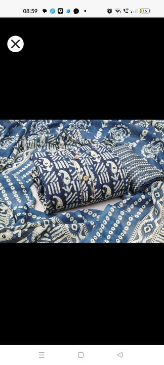 Cotton print with cotton dupatta uploaded by business on 2/17/2023
