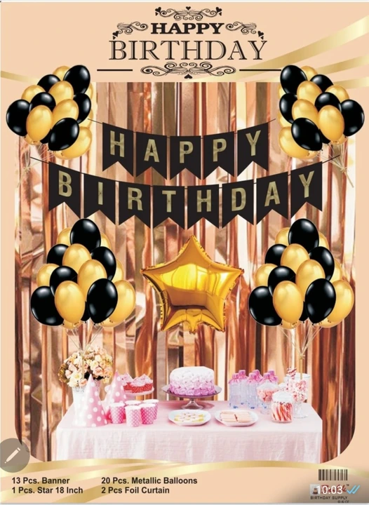 Birthday party decorations combo  uploaded by First buy on 2/17/2023