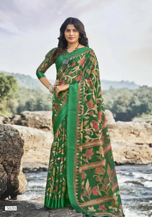 Bambu silk saree  uploaded by Krishna fashion on 2/17/2023