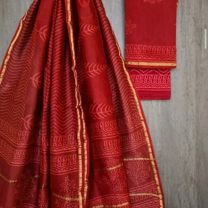 Chanderi Silk suit  uploaded by jyoti panchal on 2/17/2023