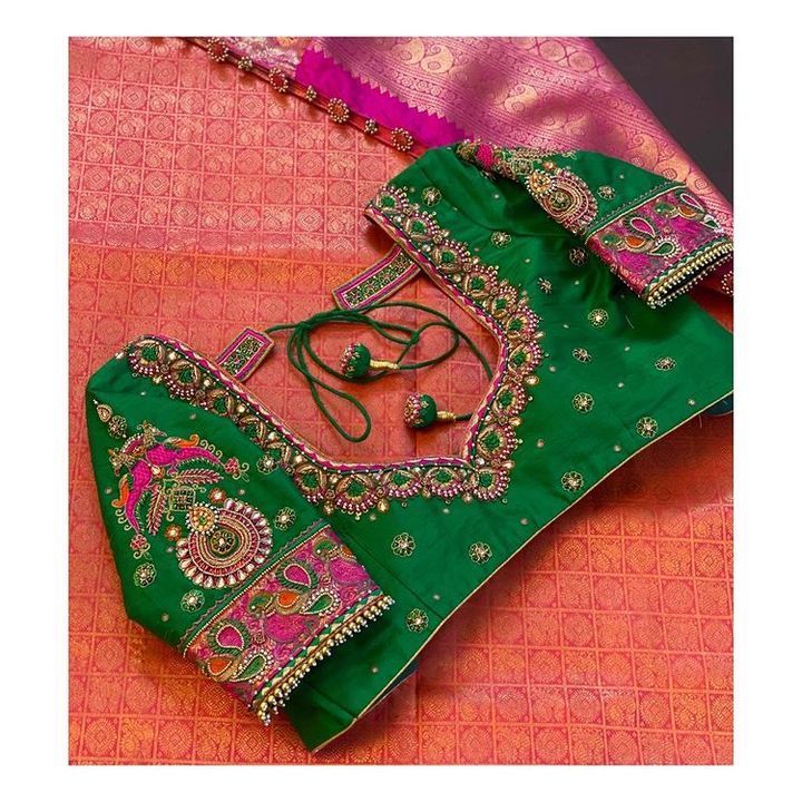 This  beautiful kanchivaram silk saree with full   stiched aari work Blouse 
  
Pp:-3800/- 


*Dispa uploaded by Bandhani ledies collections on 2/21/2021