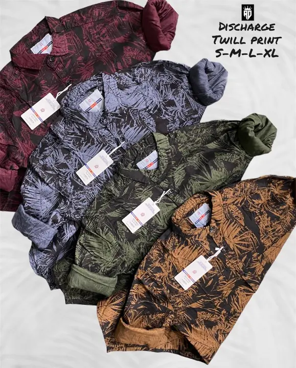 Discharge twill printed shirts  uploaded by Navkar Selections on 2/17/2023