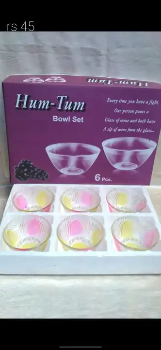 6pcs colour bowl set uploaded by Glassware and crockery wholesale of on 5/29/2024