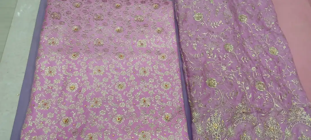 Banarasi dulhan garara embroidery and diomond work  uploaded by ZOA TEXTILES  on 2/17/2023
