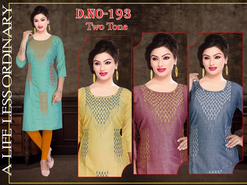 STRAIGHT KURTI FRESH STOCK
 ALL OVER EMBROIDERY WORK 
SIZE XL XXL 4 COLOR SET uploaded by M A Fashion on 5/28/2024