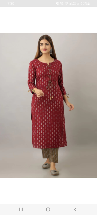 Simple A-line kurti uploaded by DHEERAJ EXPORT on 2/17/2023