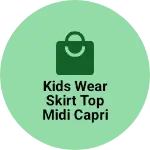 Business logo of Kids wear skirt top midi capri