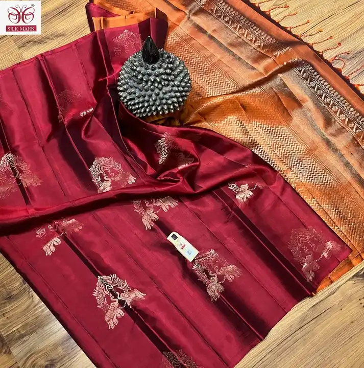 Kanchipuram pure soft silk saree uploaded by Pinki collection on 2/17/2023