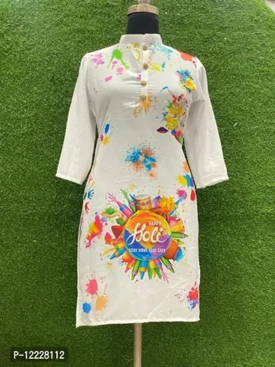 Holi special kurti 350/- all India free delivery COD available order now uploaded by Sarada Collection on 2/17/2023