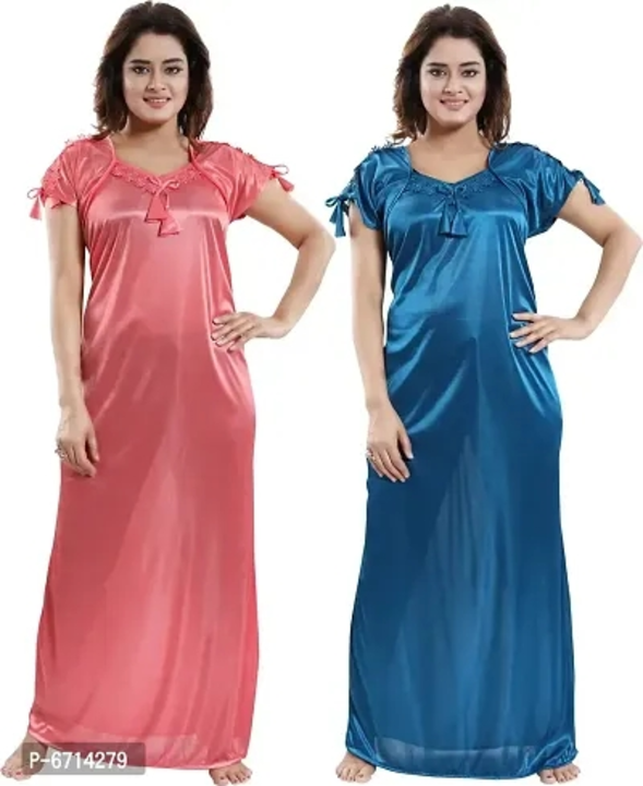 Combo offer 350/-(2) nighty night dress uploaded by Sarada Collection on 2/17/2023