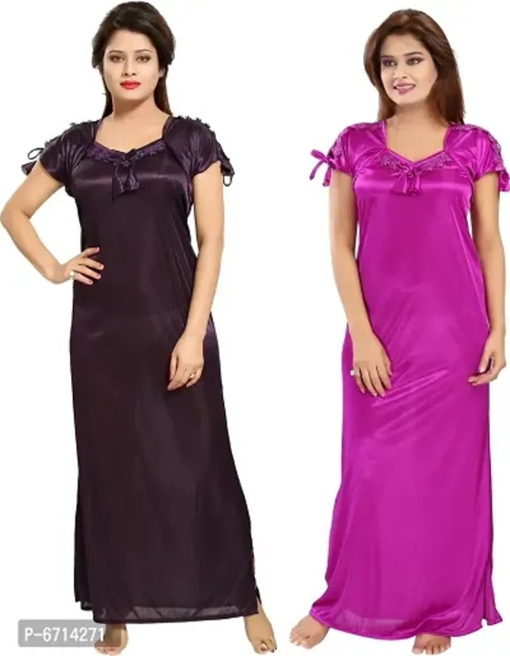 Combo offer 350/-(2) nighty night dress uploaded by Sarada Collection on 2/17/2023