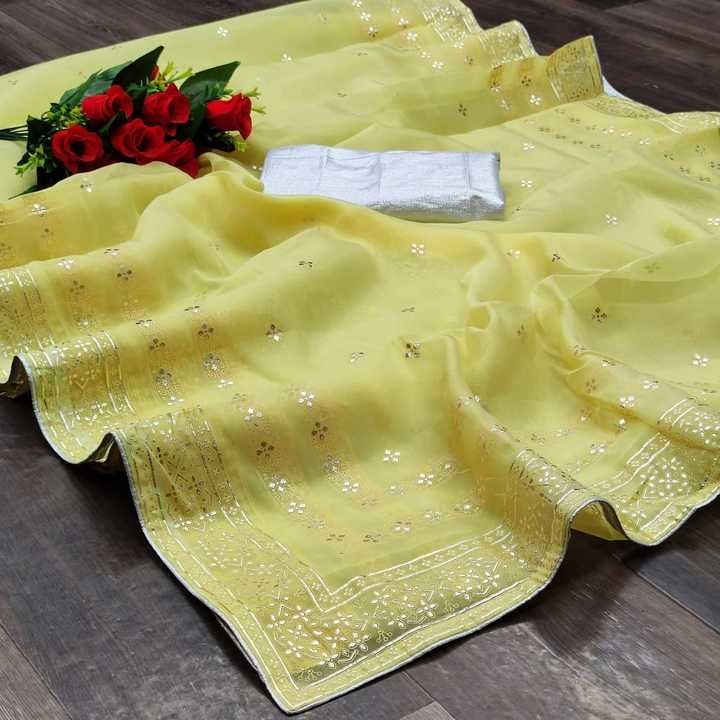*🪡 Creation Launching New Catalog Thai Organza Silk Saree*

*🪡👇 Product Info 👇🪡*

*🕴️ RATE :-8 uploaded by Mantra saree on 2/21/2021