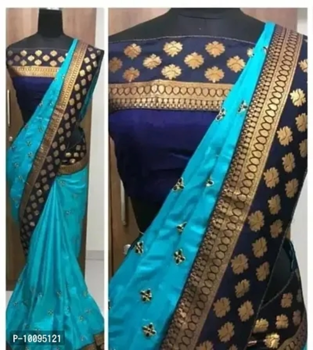 Silk saree with blouse piece350/- all India free delivery COD available uploaded by Sarada Collection on 2/17/2023