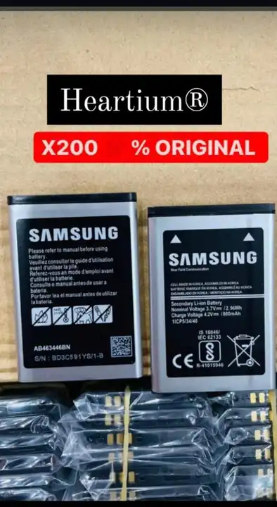 SAMSUNG X200 MOBILE BATTERY  uploaded by Heartium®️ Company on 2/17/2023