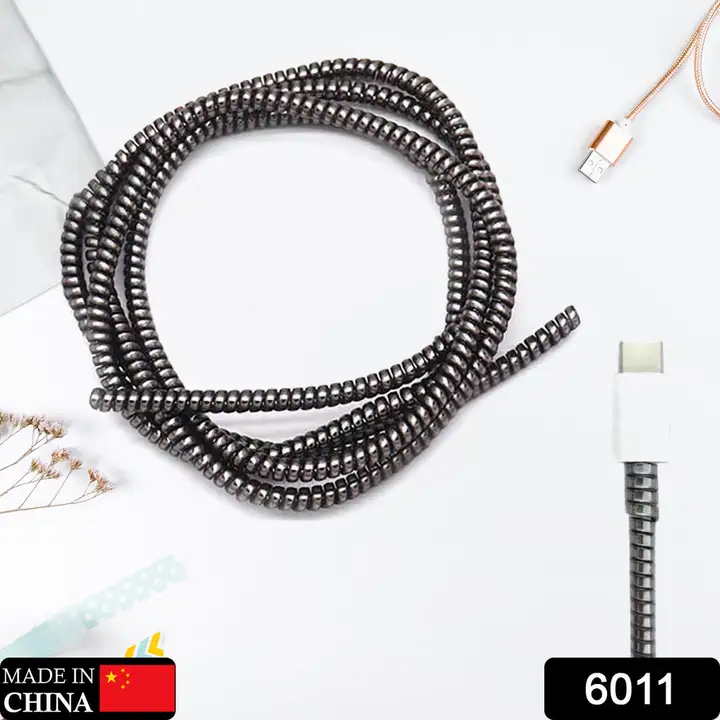 6011 METALLIC FINISH CABLE SPIRAL PROTECTOR/WIRE REPAIR/PET CORD PROTECTOR/HEADPHONE SAVER, CABLE WR uploaded by DeoDap on 2/17/2023
