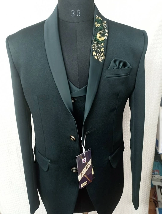 Designer 3 piece suit uploaded by business on 2/17/2023