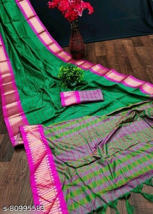 Banita cotton silk saree with saperate blouse  uploaded by Surat fashion on 2/17/2023