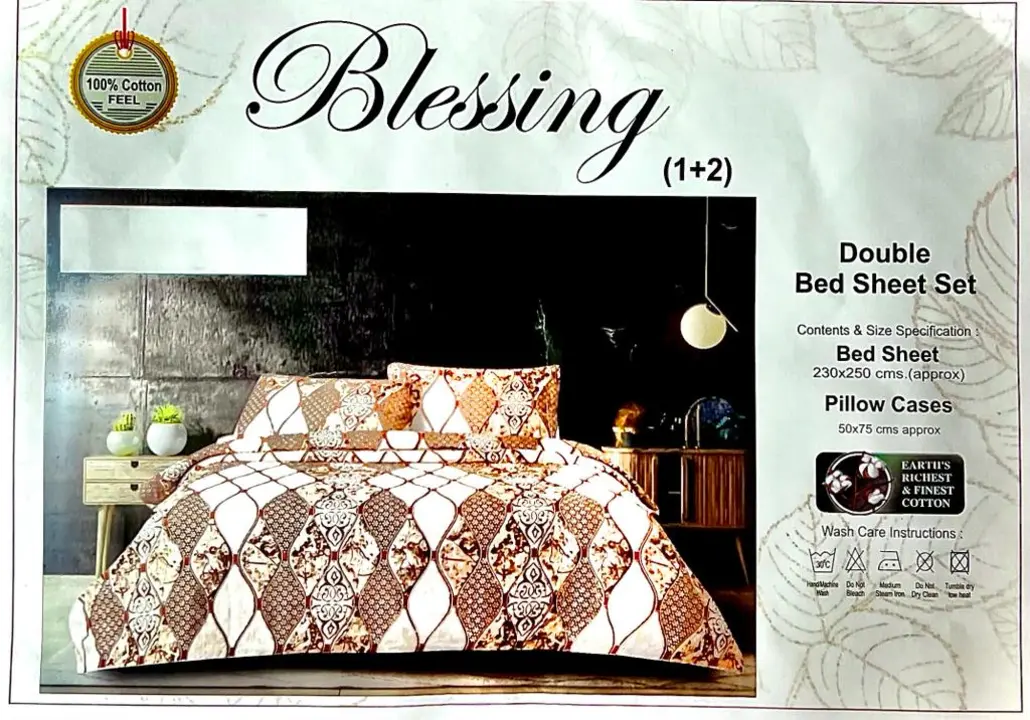 Double bed , Bed sheet  uploaded by Ds overseas on 5/29/2024