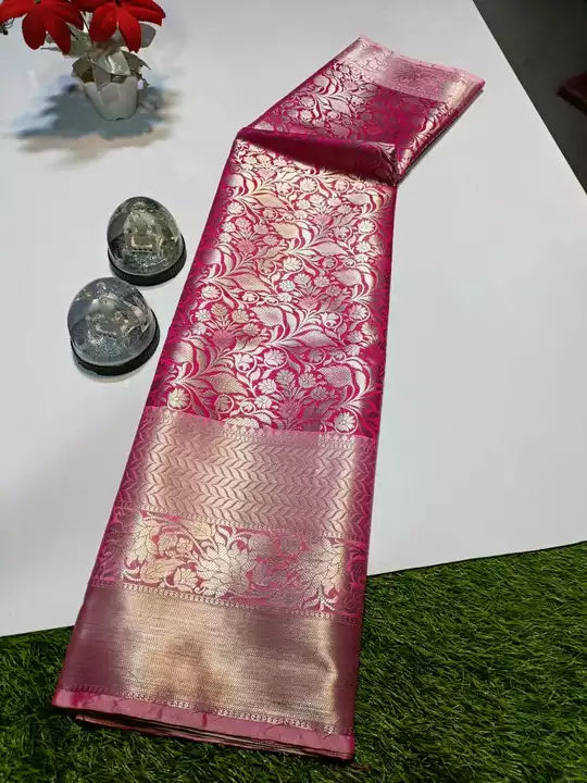 Banarasi Taffeta Soft Silk Saree, Cash On Delivery Available  uploaded by business on 2/17/2023