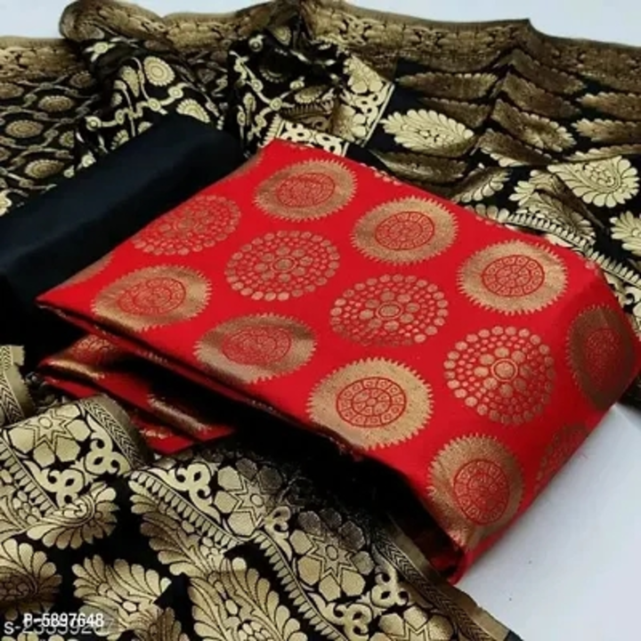 Trendy Women's Cotton Jacquard Dress Material with Dupatta uploaded by Shreeji New Fashion on 2/17/2023