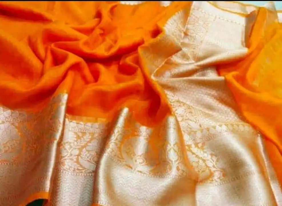 Pure Kota linen bnarsi border saree saree length 5.6mtr best quality  uploaded by Zeenat febric  on 2/17/2023