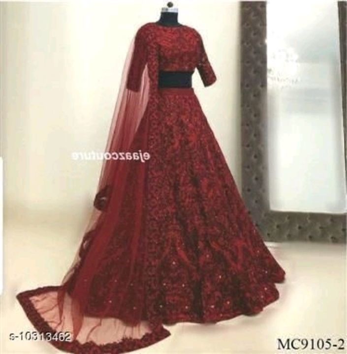 Women lehenga uploaded by A1 Collection on 2/21/2021