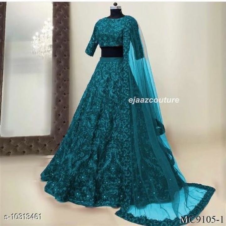 Women lehenga uploaded by A1 Collection on 2/21/2021