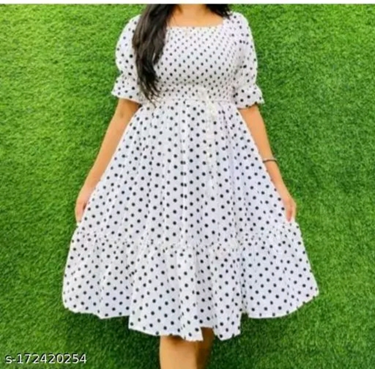 Polka Dot dress  uploaded by Emeor multi products enterprise on 2/18/2023