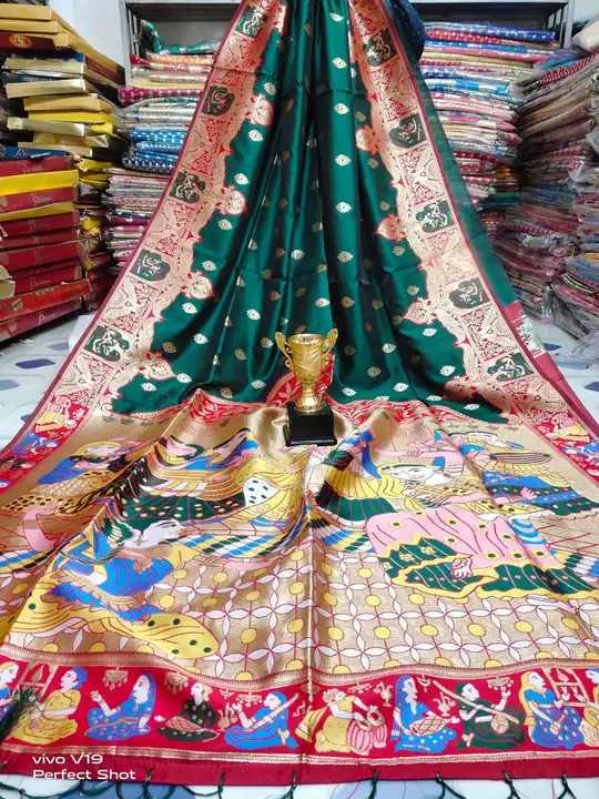 Party Wear Pure Paythani Silk Sharee  uploaded by Maa Kali Sharee Center on 2/18/2023