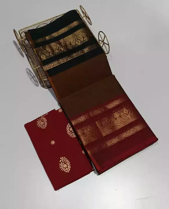 Chettinad cotton sarees  uploaded by Handloom COTTONs on 2/18/2023