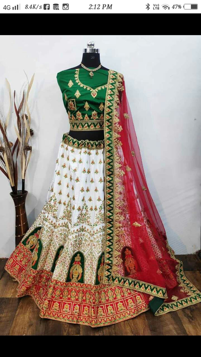 Bridal lahgha choli  uploaded by Jay mataji fashion  on 2/18/2023