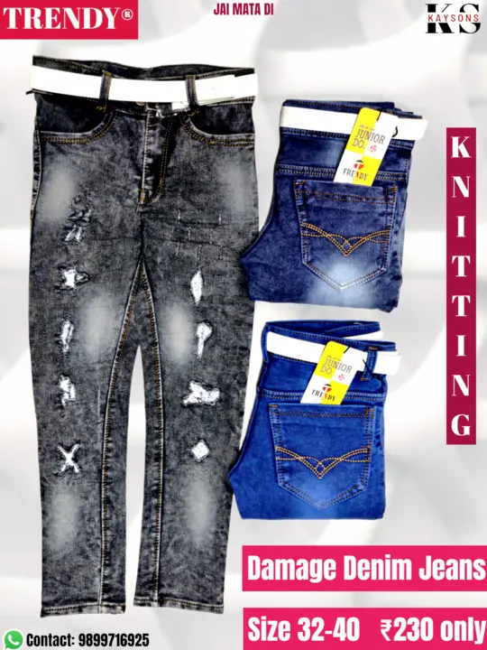 kids denim jeans uploaded by Kay sons (TRENDY) on 2/18/2023