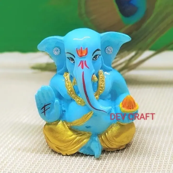  Ganesha Premium polyresin Lord Ganesha for Car Dashboard Ganesha Ganpati Idol God of Succes uploaded by Dev craft on 2/18/2023