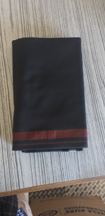 Black sabarimala dhotis black mundu uploaded by Maari Amman Textile on 2/18/2023