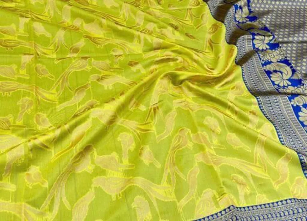 Kanjivaram wedding saree with blouse piece 💚 uploaded by Dhananjay Creations Pvt Ltd. on 2/18/2023