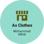Business logo of As clothes