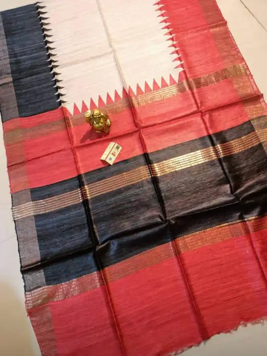 Tussar silk saree uploaded by business on 2/18/2023
