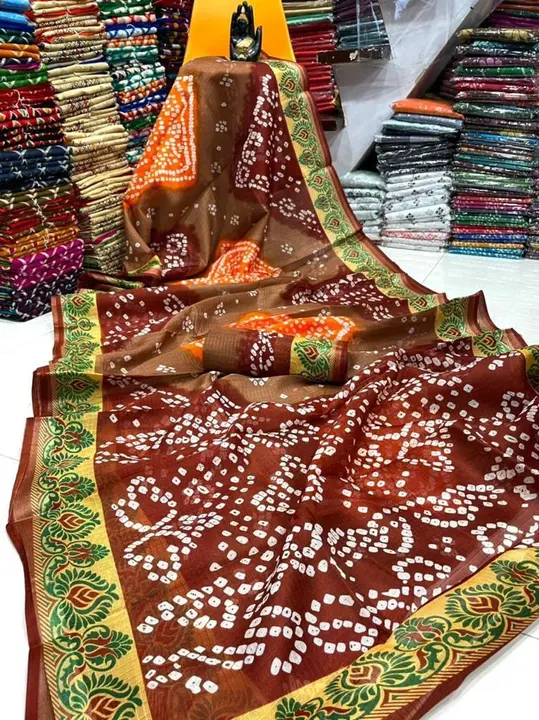 Bhandani saree  uploaded by Krishna fashion on 2/18/2023