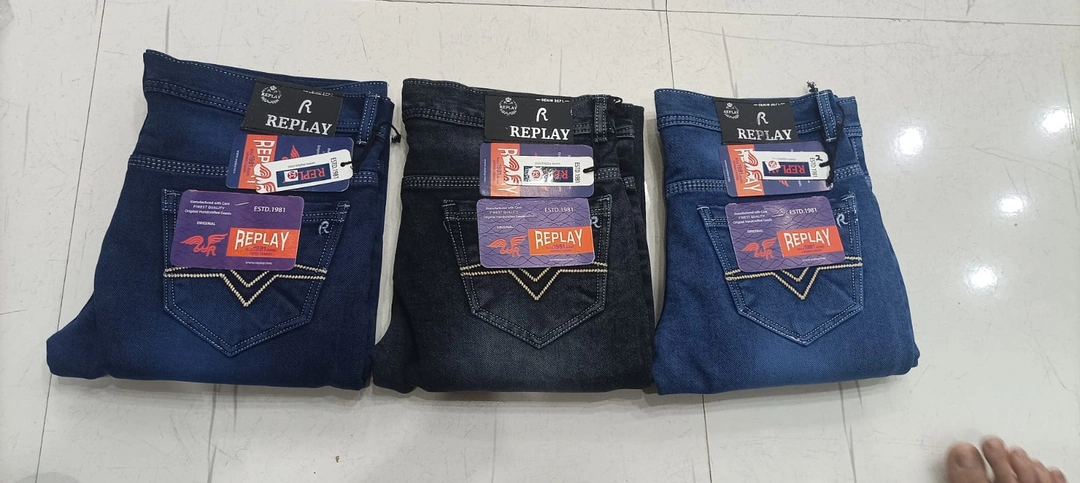 Polyknitted jeans uploaded by Eknoor traders on 2/18/2023