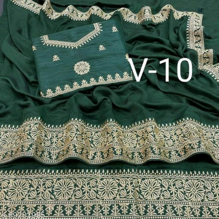 Ambaji vichitra silk saree with dhupion blouse for her uploaded by Surat fashion on 2/18/2023