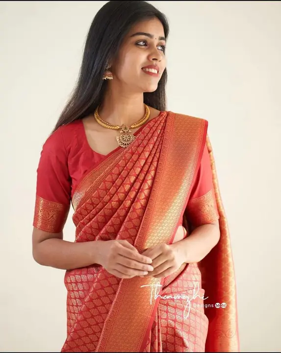 Beautiful banarasi silk saree with blouse piece  uploaded by Dhananjay Creations Pvt Ltd. on 2/18/2023