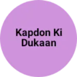 Business logo of Garki dukaan